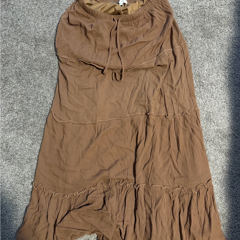 T.J.Maxx Brown Maxi Skirt